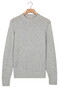 Thomas Maine Crew Neck New England Donegal Merino Wool Trui Light Aqua