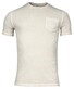 Thomas Maine Crew Neck Piqué Pigment Dyed Enzyme Washed T-Shirt Beige