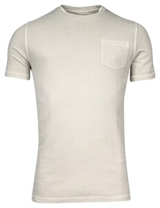 Thomas Maine Crew Neck Piqué Pigment Dyed Enzyme Washed T-Shirt Kitt