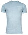 Thomas Maine Crew Neck Piqué Pigment Dyed Enzyme Washed T-Shirt Licht Blauw
