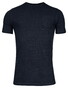 Thomas Maine Crew Neck Piqué Pigment Dyed Enzyme Washed T-Shirt Navy