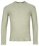 Thomas Maine Crew Neck Piqué Structure Knit Garment Dye Trui Dusty Green