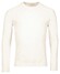 Thomas Maine Crew Neck Piqué Structure Knit Garment Dye Trui Ecru
