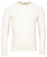 Thomas Maine Crew Neck Piqué Structure Knit Garment Dye Trui Ecru