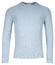 Thomas Maine Crew Neck Piqué Structure Knit Garment Dye Trui Licht Blauw