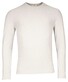 Thomas Maine Crew Neck Piqué Structure Knit Garment Dye Trui Licht Grijs