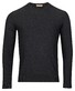 Thomas Maine Crew Neck Piqué Structure Knit Garment Dye Trui Navy