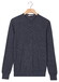 Thomas Maine Crew Neck Pullover Single Knit Merino Wool Trui Indigo