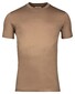 Thomas Maine Crew Neck Short Sleeve Uni Color Soft Liquid Cotton T-Shirt Licht Beige