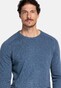 Thomas Maine Crew Neck Single Knit Fine Lambswool Trui Storm Sky