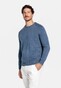 Thomas Maine Crew Neck Single Knit Fine Lambswool Trui Storm Sky