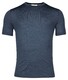 Thomas Maine Crew Neck Single Knit Fine Merino Short Sleeve Trui Indigo