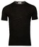 Thomas Maine Crew Neck Single Knit Fine Merino Short Sleeve Trui Zwart