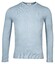 Thomas Maine Crew Neck Single Knit Trui Licht Blauw