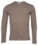 Thomas Maine Crew Neck Single Knit Trui Taupe