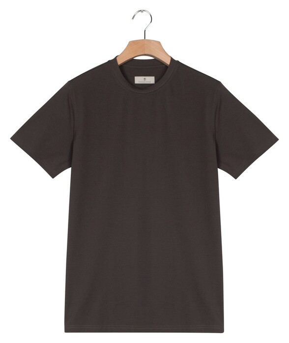 Thomas Maine Crew Neck Soft Liquid Cotton Uni Color T-Shirt Soft Grey