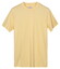 Thomas Maine Crew Neck Solid Color Liquid Cotton T-Shirt Geel