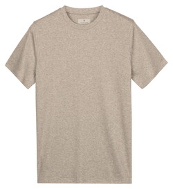 Thomas Maine Crew Neck Solid Color Liquid Cotton T-Shirt Grey Heather