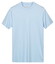 Thomas Maine Crew Neck Solid Color Liquid Cotton T-Shirt Licht Blauw