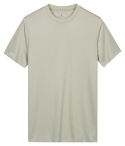 Thomas Maine Crew Neck Solid Color Liquid Cotton T-Shirt Mintgroen