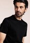 Thomas Maine Crew Neck Uni Color Soft Liquid Cotton T-Shirt Black
