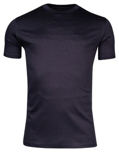 Thomas Maine Crew Neck Uni Color Soft Liquid Cotton T-Shirt Navy