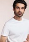 Thomas Maine Crew Neck Uni Color Soft Liquid Cotton T-Shirt Wit
