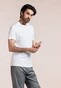Thomas Maine Crew Neck Uni Color Soft Liquid Cotton T-Shirt Wit