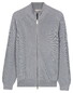 Thomas Maine Egyptian Cotton Full 2-Way Zip Half Cardigan Knit Light Blue