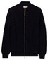 Thomas Maine Egyptian Cotton Full 2-Way Zip Half Cardigan Knit Vest Navy