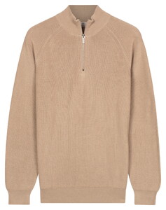 Thomas Maine Egyptian Cotton Half Zip Cardigan Knit Trui Kitt