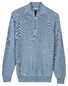 Thomas Maine Egyptian Cotton Half Zip Cardigan Knit Trui Licht Blauw