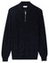 Thomas Maine Egyptian Cotton Half Zip Cardigan Knit Trui Navy