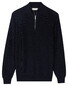 Thomas Maine Egyptian Cotton Half Zip Cardigan Knit Trui Navy
