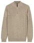 Thomas Maine Egyptian Cotton Half Zip Cardigan Knit Trui Soft Green