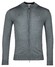 Thomas Maine Fine Merino Cardigan Zip Single Knit Vest Grijsblauw