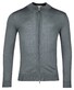 Thomas Maine Fine Merino Cardigan Zip Single Knit Vest Grijsblauw