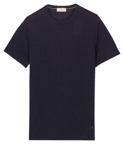 Thomas Maine Fine Merino Crew Neck Short Sleeve Pullover Navy