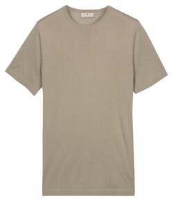 Thomas Maine Fine Merino Crew Neck Short Sleeve Pullover Soft Green