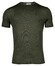 Thomas Maine Fine Merino Crew Neck Short Sleeve Single Knit Trui Donker Groen