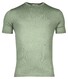 Thomas Maine Fine Merino Crew Neck Short Sleeve Single Knit Trui Licht Groen