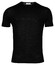 Thomas Maine Fine Merino Crew Neck Short Sleeve Single Knit Trui Zwart