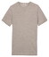 Thomas Maine Fine Merino Crew Neck Short Sleeve Trui Licht Grijs Melange