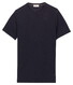 Thomas Maine Fine Merino Crew Neck Short Sleeve Trui Navy
