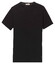 Thomas Maine Fine Merino Crew Neck Short Sleeve Trui Zwart