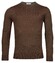 Thomas Maine Fine Merino Crew Neck Single Knit Trui Choco Brown
