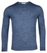 Thomas Maine Fine Merino Crew Neck Single Knit Trui Denim Blue