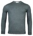 Thomas Maine Fine Merino Crew Neck Single Knit Trui Grijsblauw
