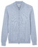 Thomas Maine Fine Merino Full 2-Way Zip Single Knit Cardigan Light Blue