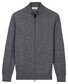 Thomas Maine Fine Merino Full 2-Way Zip Single Knit Vest Denim Blue